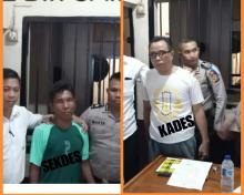 Tersangka Korupsi, Mantan Kades dan Sekdes Panglima Raja Inhil di Tahan Polisi