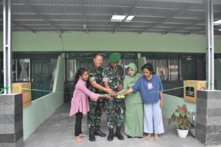 Resmikan Rumah Pancasila dan Pusat Kebugaran Prajurit, Danrem 031 WB: Semangat Perbaiki Kinerja