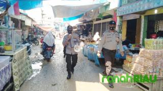 Sosialisasi AKB di pasar Tradisional langsung dipimpin Kapolsek Ukui