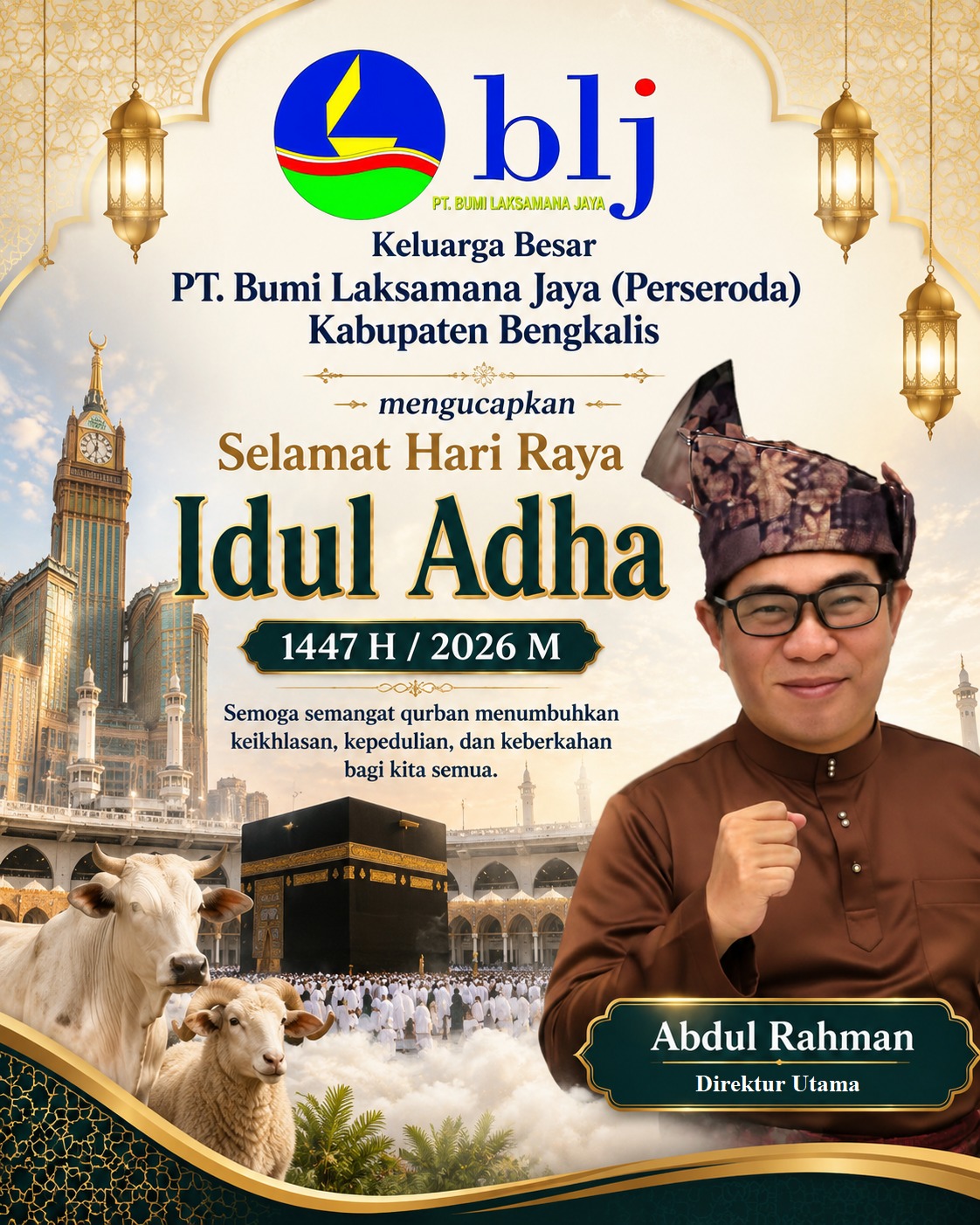 Iklan idul adha dari bandar laksamana bg eris