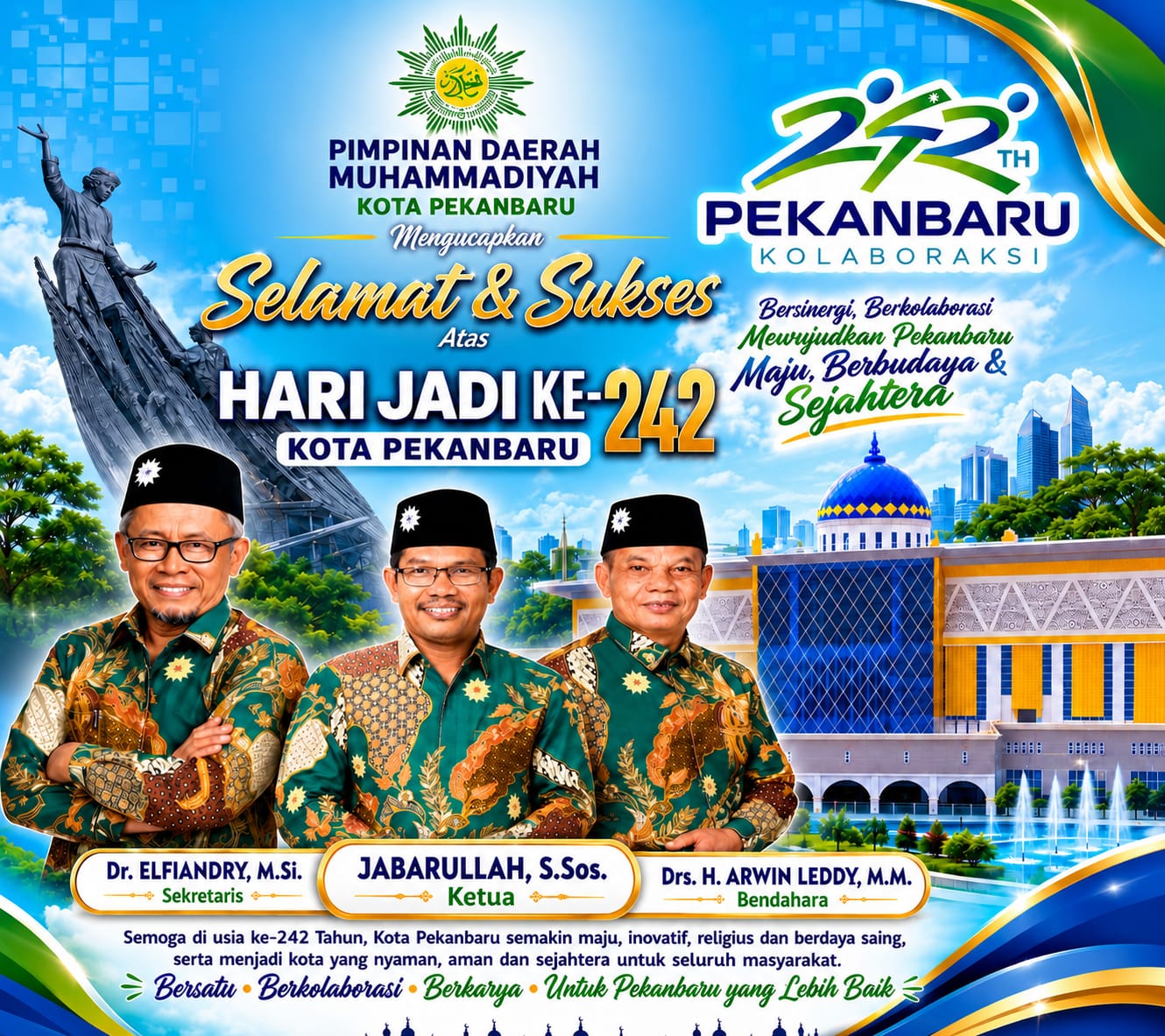 Ucapan milad pku dari PDM bg jabar